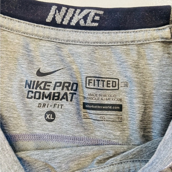 Nike Men's Short Sleeve Gray Performance Tee size Extra Large - Picture 6 of 8